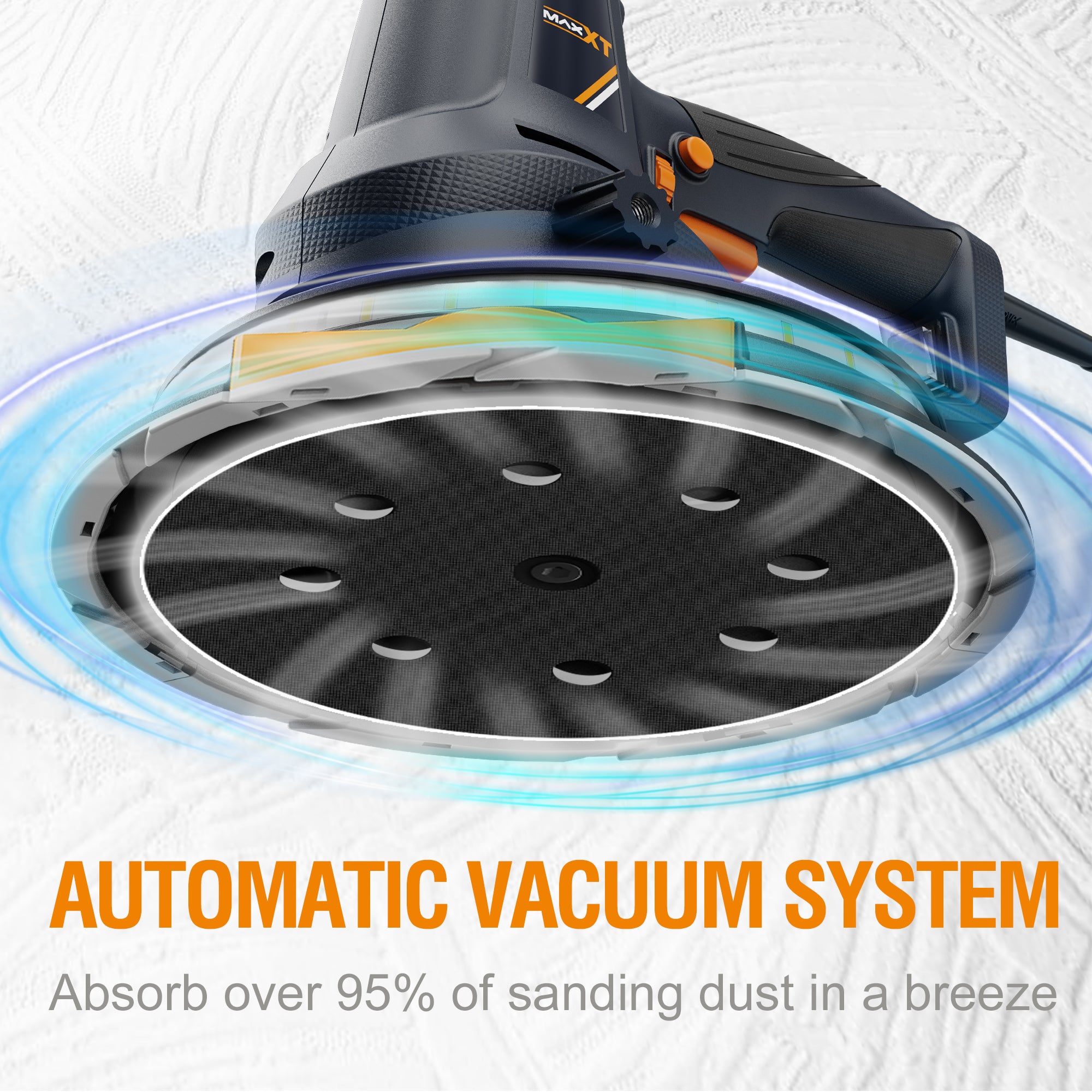 MAXXT 810W Handheld Drywall Sander, Rough and fine Sanding