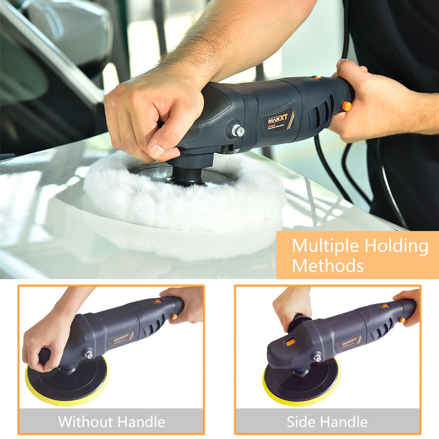 Car waxing machine for polishing cars, motorcycles, furniture, floors, sofas and other machines is light and powerful Car Polisher R7183-2