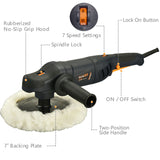 Car waxing machine for polishing cars, motorcycles, furniture, floors, sofas and other machines is light and powerful Car Polisher R7183-2