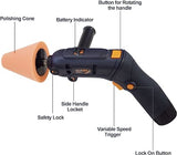 MAXXT Cordless Polisher 12V Mini Buffer Polisher Tool Set Variable Speed 1500mAh Li-ion Battery with Fast Charger and Polishing Pads for Car Detailing and Painted Surface Polishing