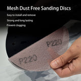 MAXXT 6"(150mm) Hook & Loop DA Sander Backing Plate Pad 30 Sandpaper, Dual-Action Random Orbital Sanding Pad - Low Profile Edge, Medium Density - for MAXXT Brushless Orbit Sander R7303