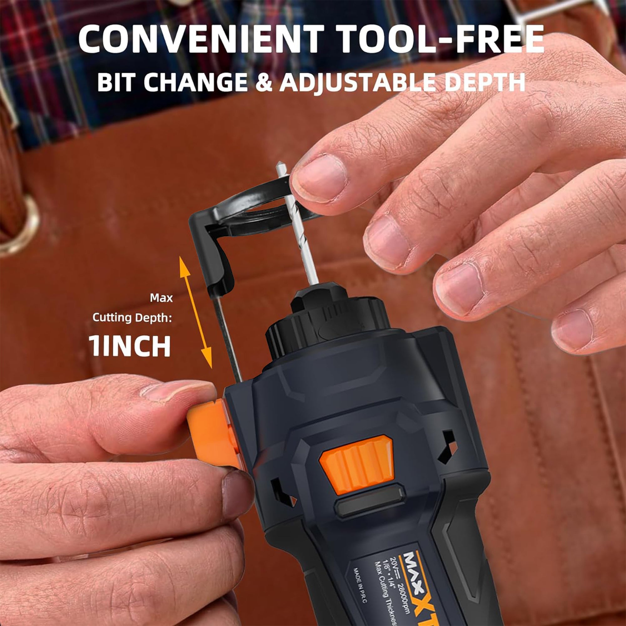 MAXXT 20V Cordless Drywall Cut Out Tool with 2.0Ah Battery and Quick Charger