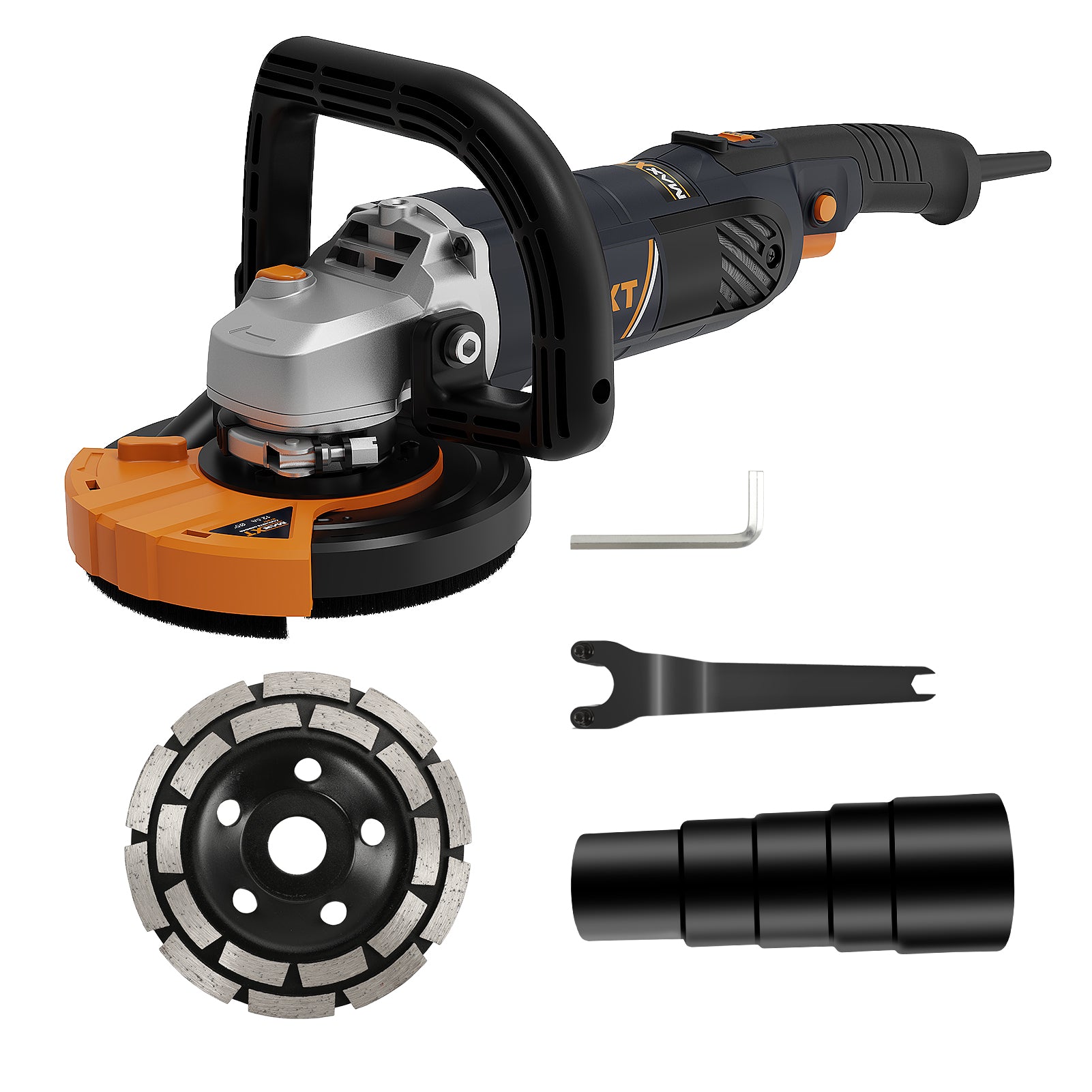 MAXXT Concrete Sander with Powerful 1500W Motor Versatile Plaster and Angle Grinder