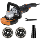 MAXXT 1500W Concrete Grinder - 5-inch, 7-speed adjustable (with dual discs)