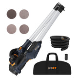 MAXXT 4mm Random Orbital Drywall Sander, 400W brush motor, dual-mode vacuuming for more efficient