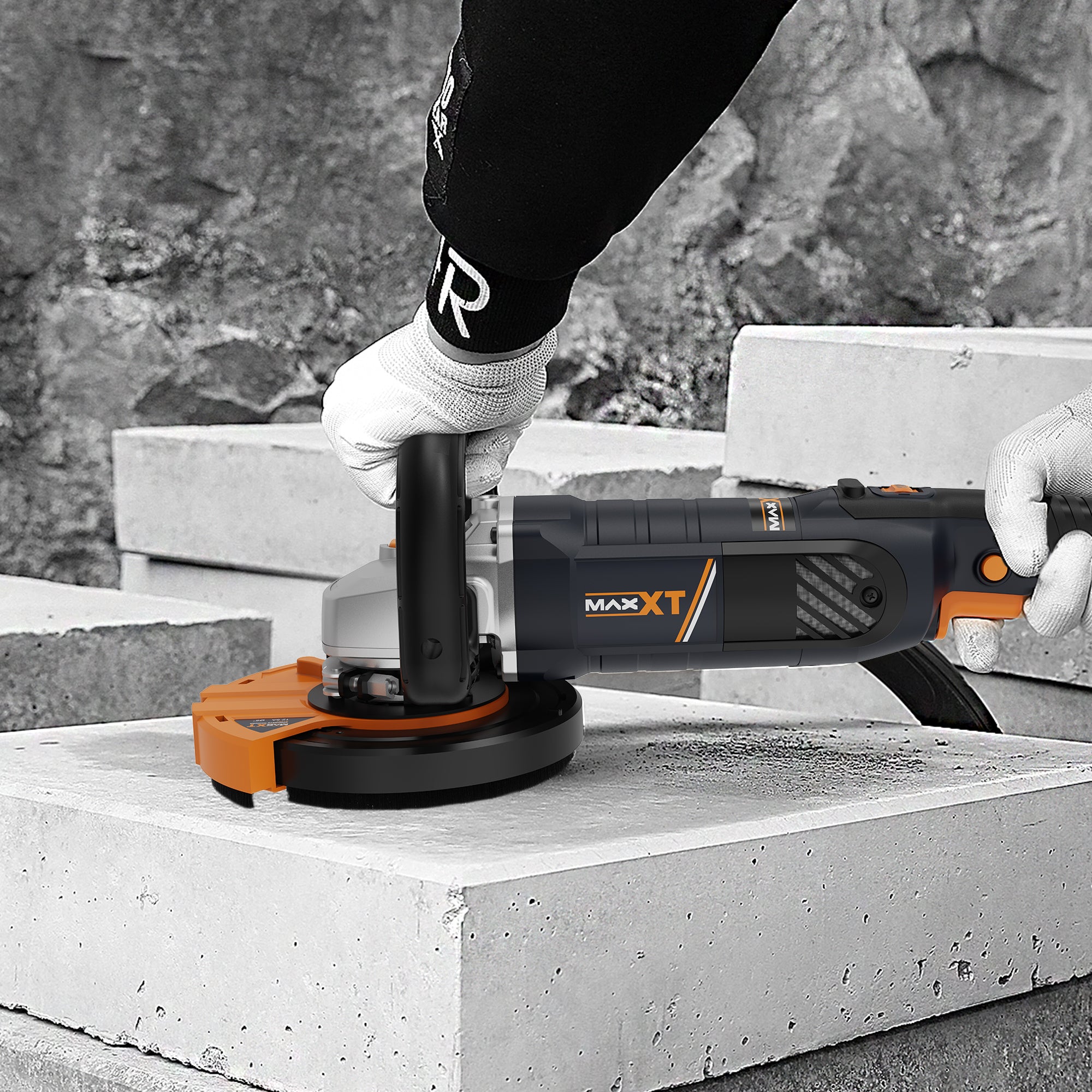 MAXXT Concrete Sander with Powerful 1500W Motor Versatile Plaster and Angle Grinder