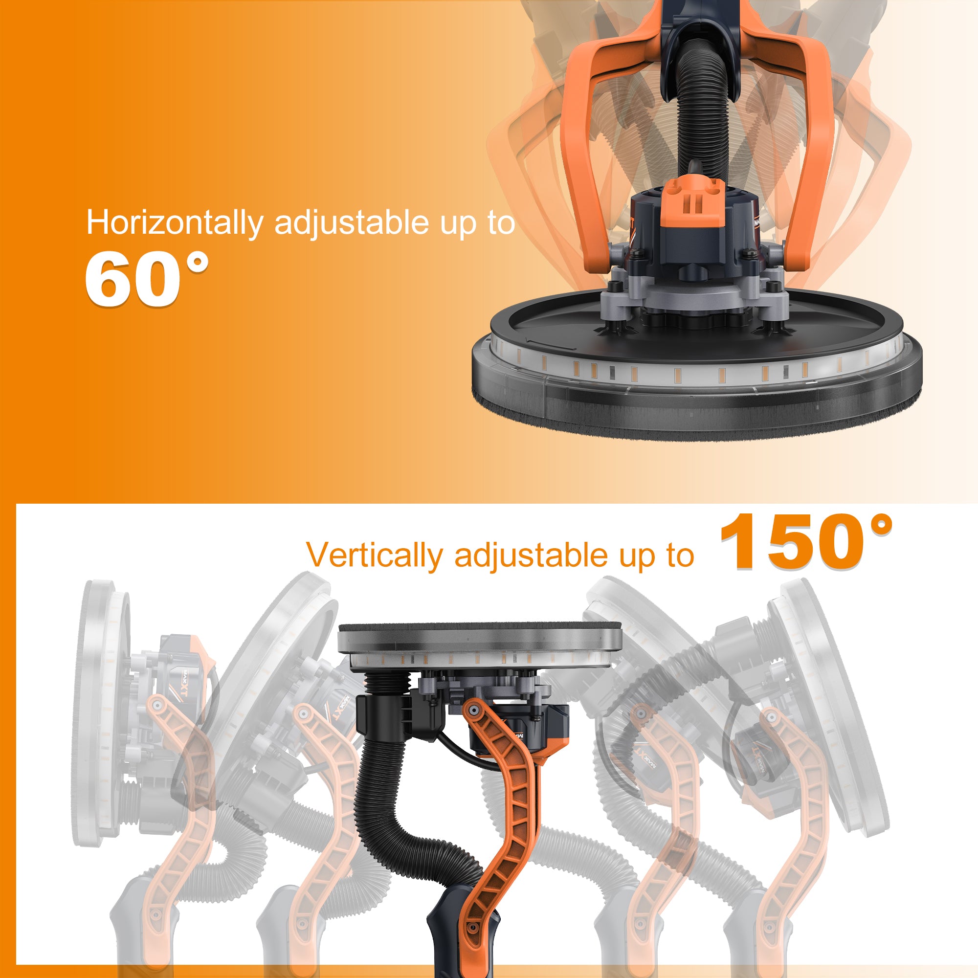 MAXXT Drywall Sander: 550W Brushless Motor