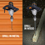 MAXXT Mixer 13A Single Paddle Concrete Mortar Mixer, 5/8" Keyed Chuck