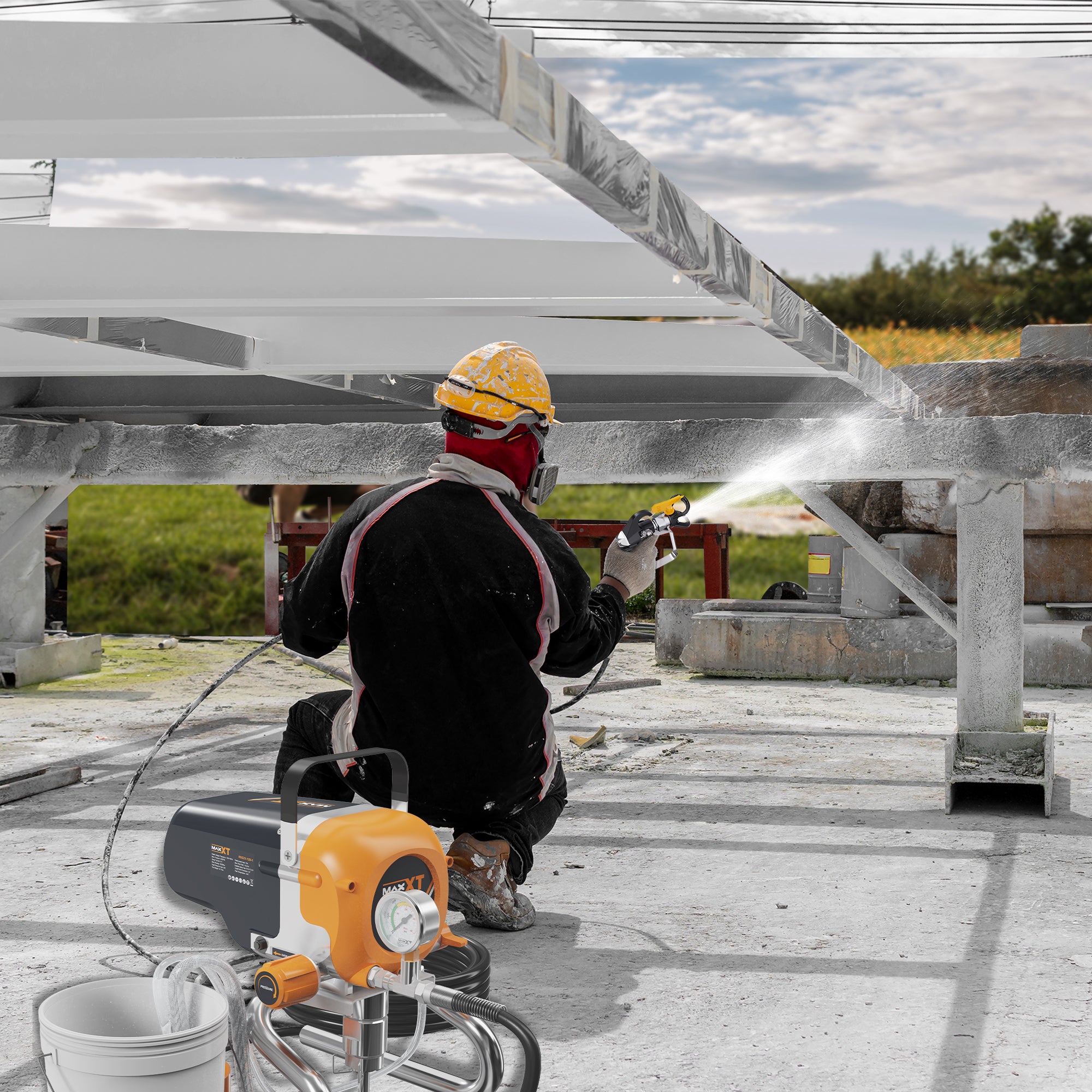 MAXXT 3300PSI Airless Paint Sprayers, High Efficiency Spray Paint Machine