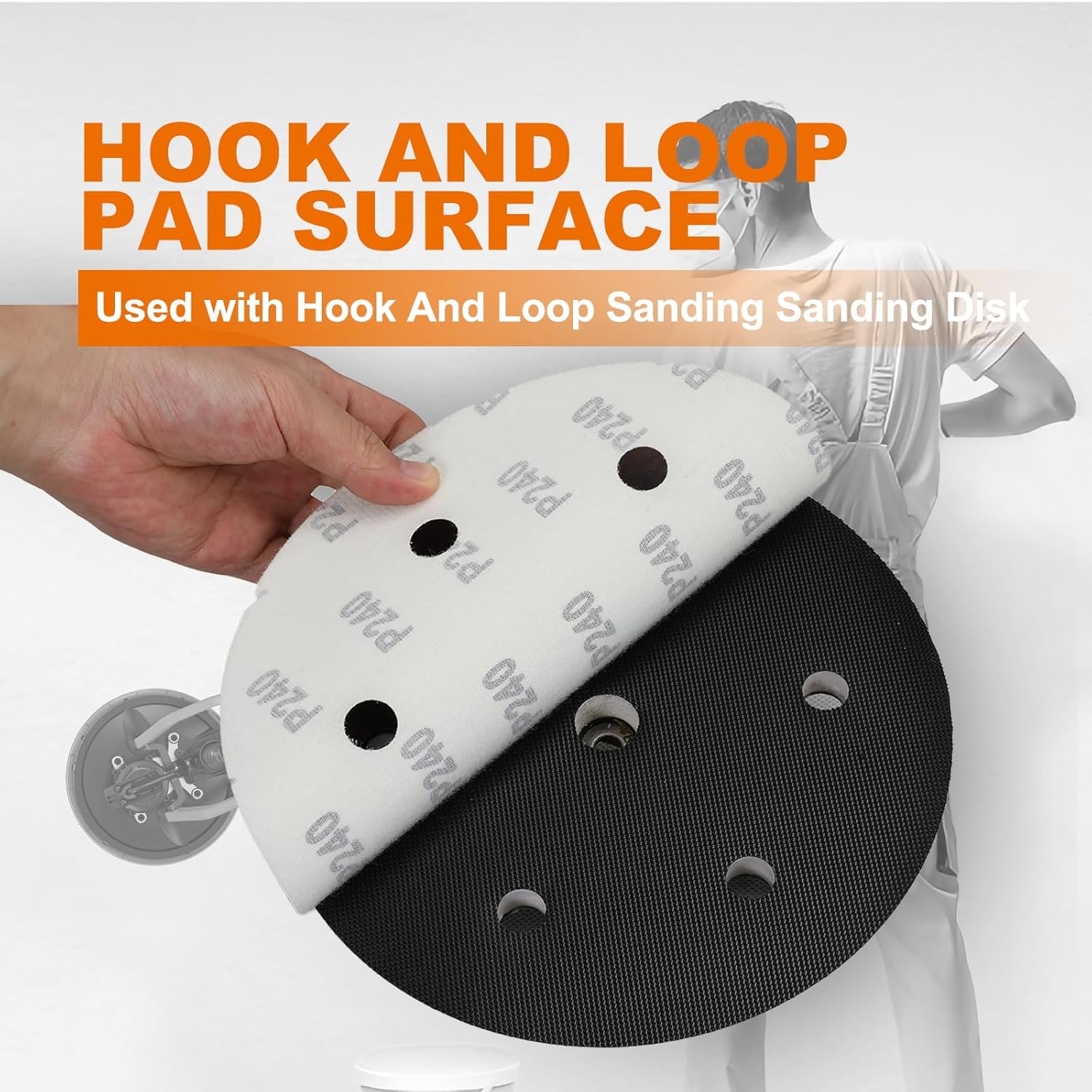 MAXXT 8.5-inch Drywall Sander Backing Pad (Compatible with MLS820)