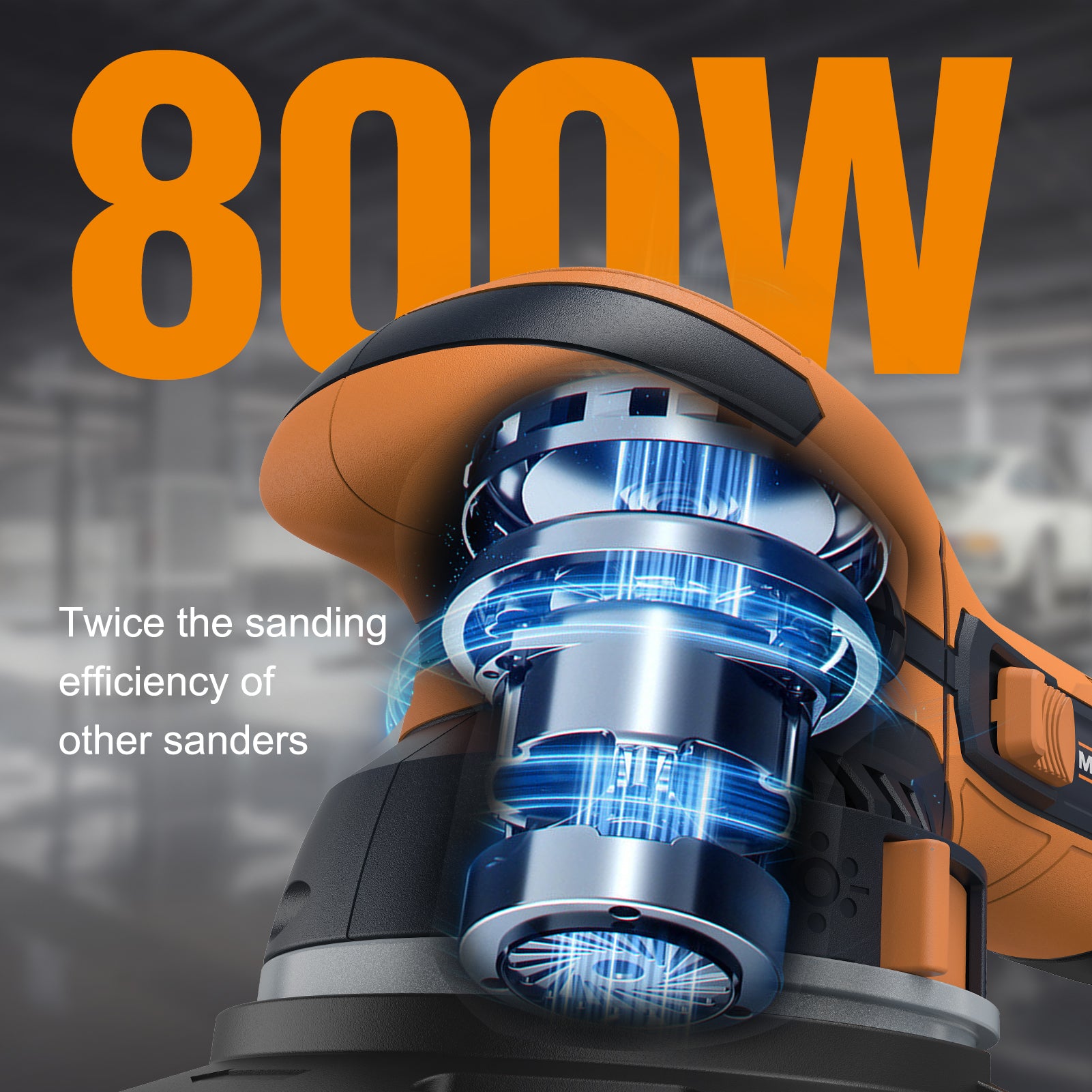 MAXXT 800W Dual-Mode Sander | 6-Speed & Dust Extraction