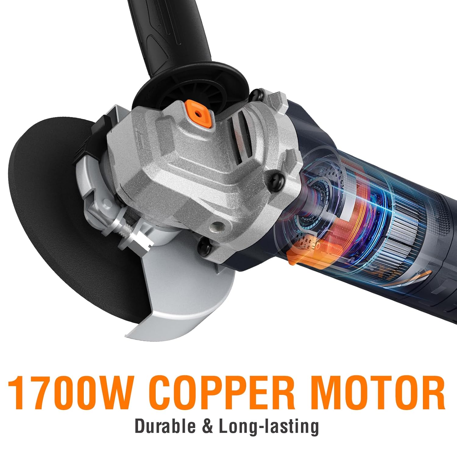 MAXXT 1700W Industrial-Grade Angle Grinder