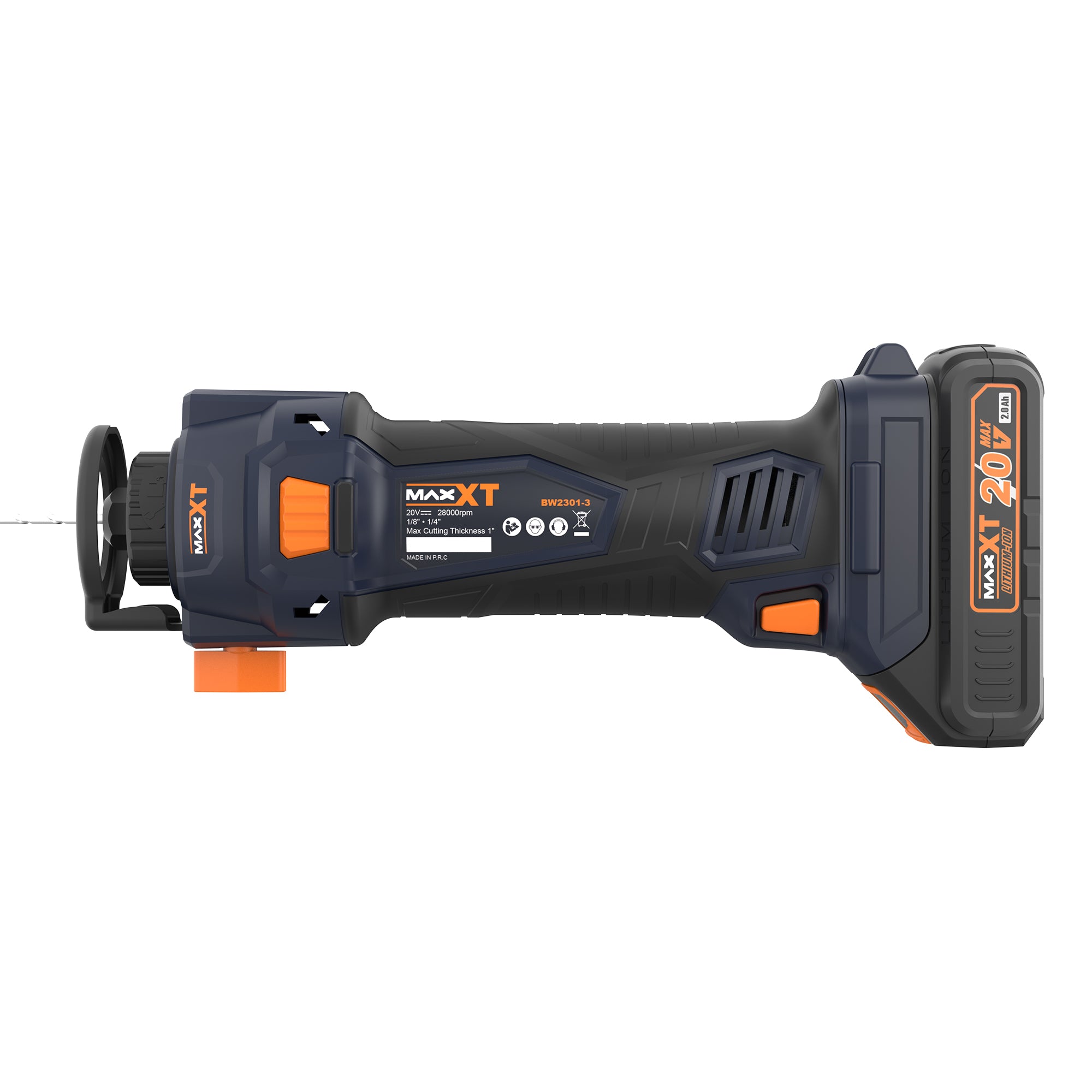 MAXXT 20V Cordless Drywall Cut Out Tool with 2.0Ah Battery and Quick Charger