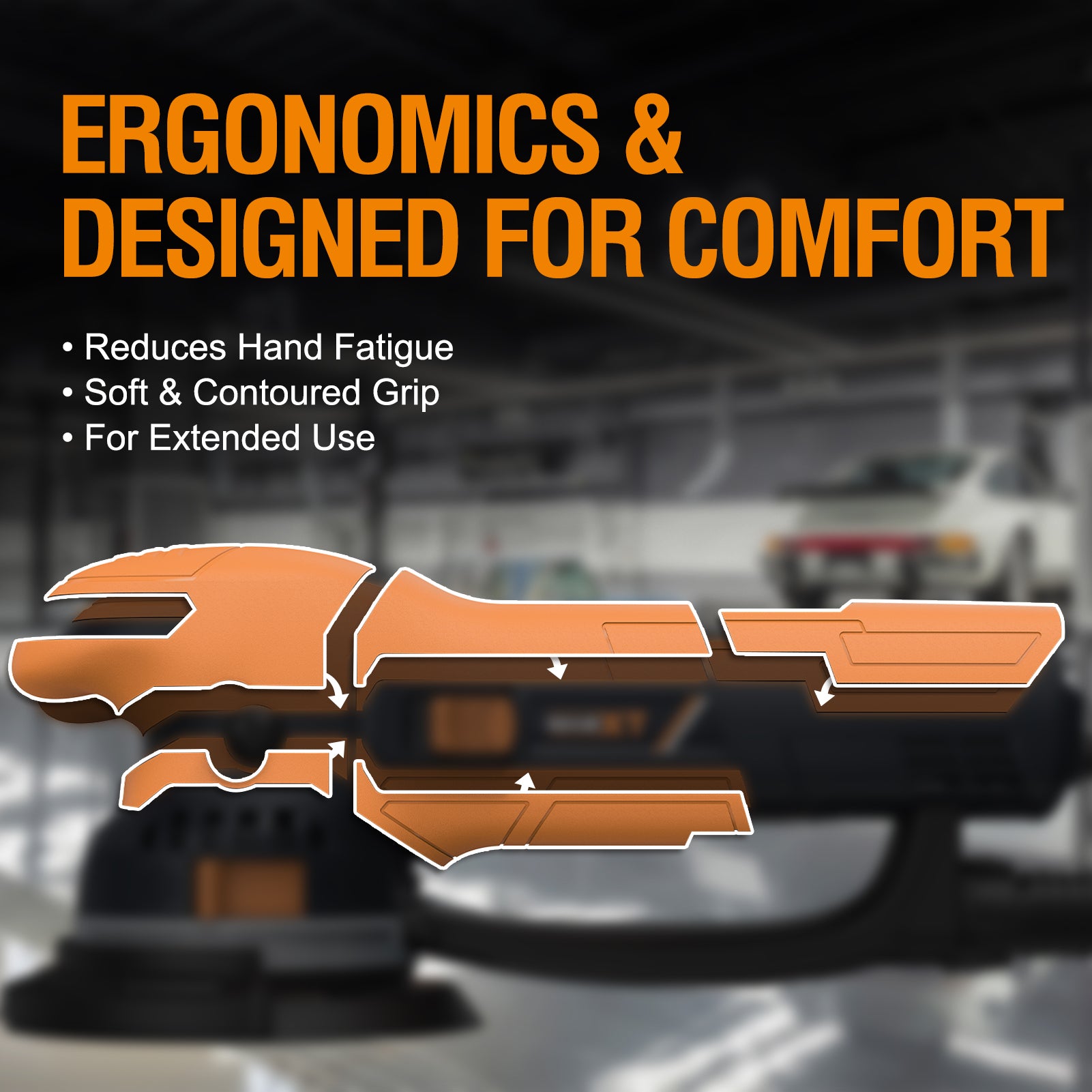 MAXXT 800W Dual-Mode Sander | 6-Speed & Dust Extraction