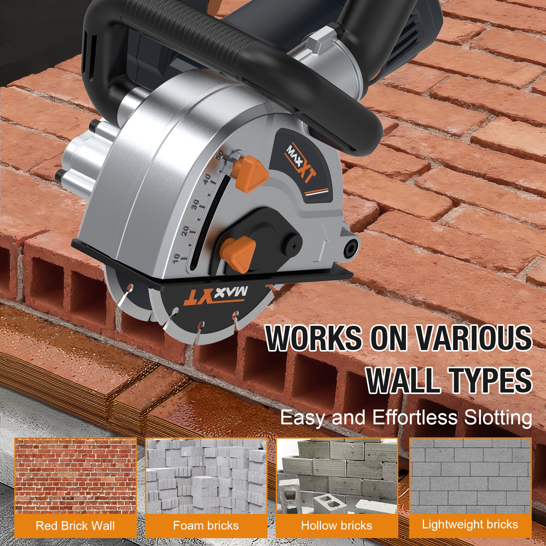 MAXXT Slotting Machine Set | 1700W Powerful Motor, 9000 RPM High-Speed Cutting