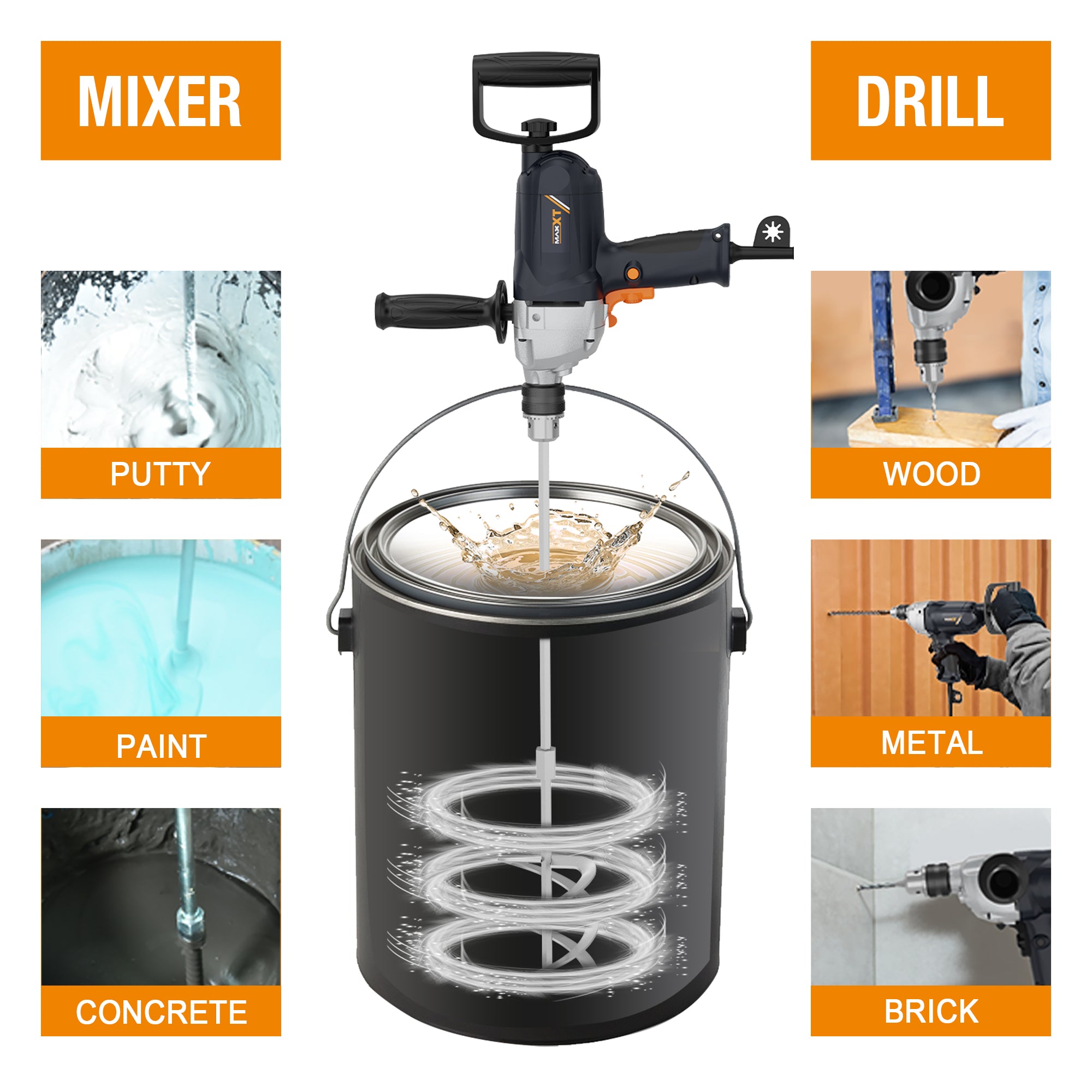 Drill Mixer is used for drilling or mixing various materials MDM1050