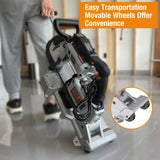 MAXXT Portable Band Saw with Base 10-Amp 5-Inch Deep Cut Variable Speed Handheld Portable Automatic Multi-Purpose Cutting with Carrying wheels