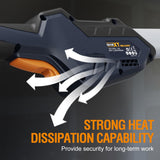 MAXXT 4mm Random Orbital Drywall Sander, 350W brush motor, dual-mode vacuuming for more efficient