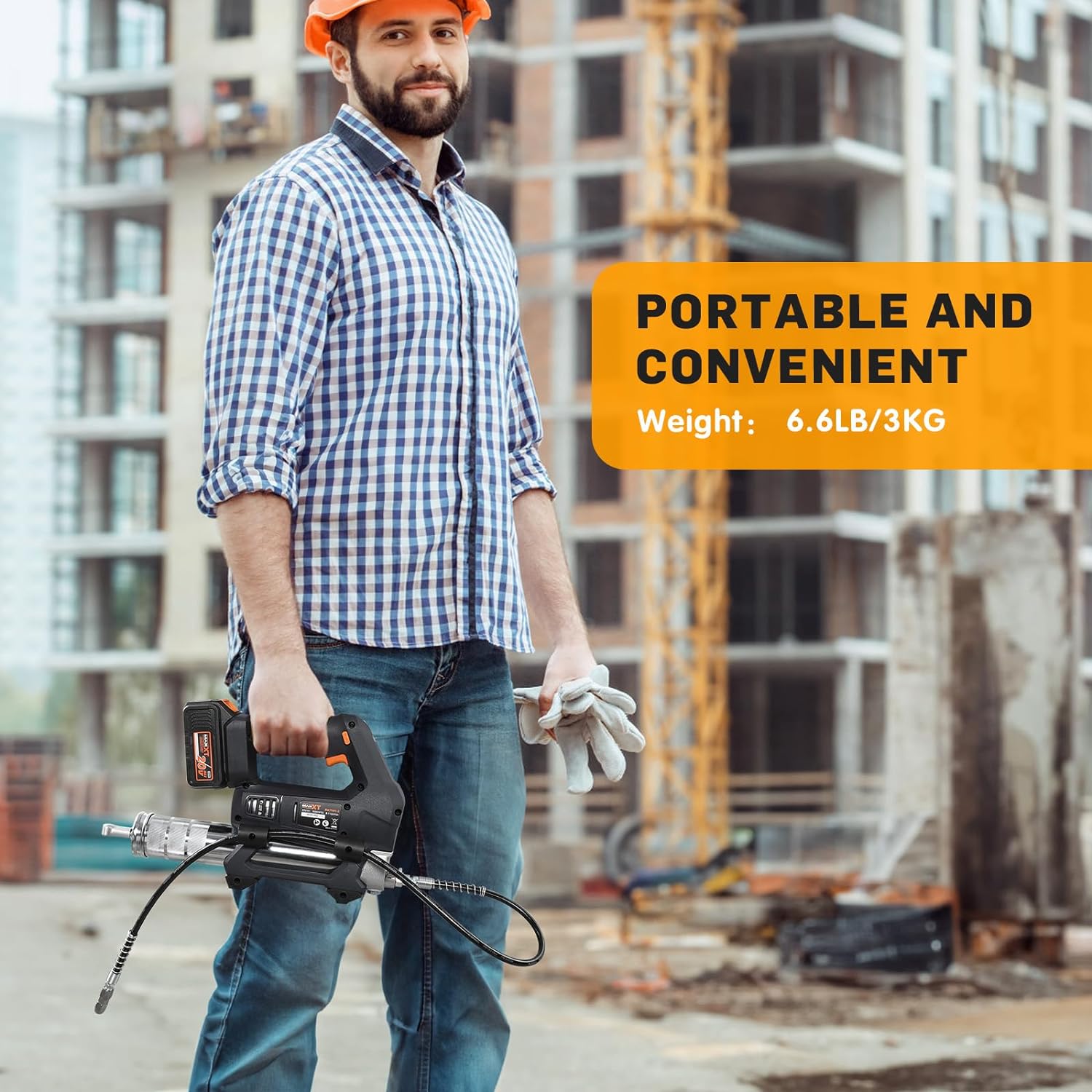 MAXXT 20V Cordless High-Pressure Grease Gun Set