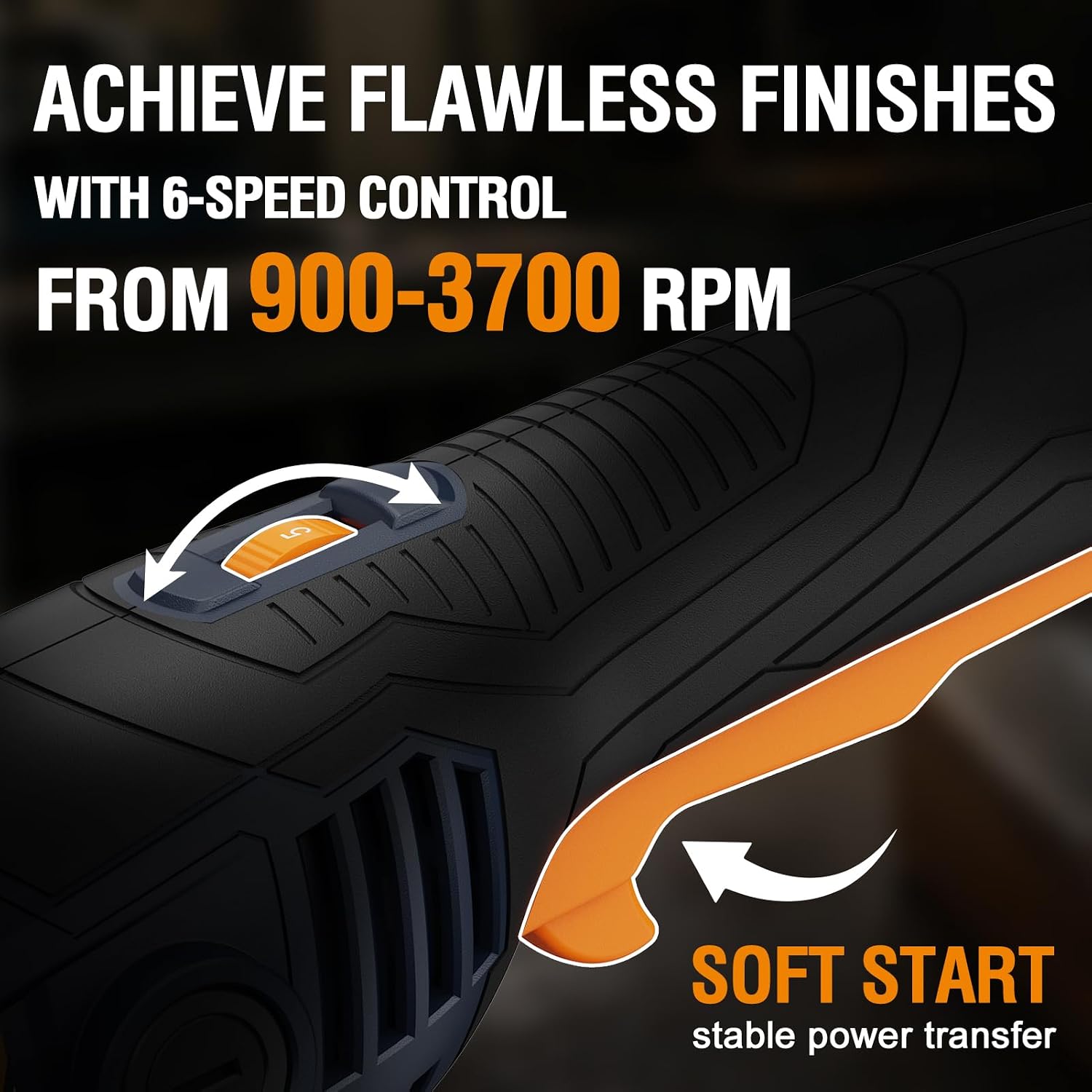 MAXXT 1300W Electric Polisher & Sander 6 Fixed Speeds