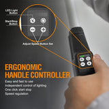 MAXXT 4mm Random Orbital Drywall Sander, 350W brush motor, dual-mode vacuuming for more efficient