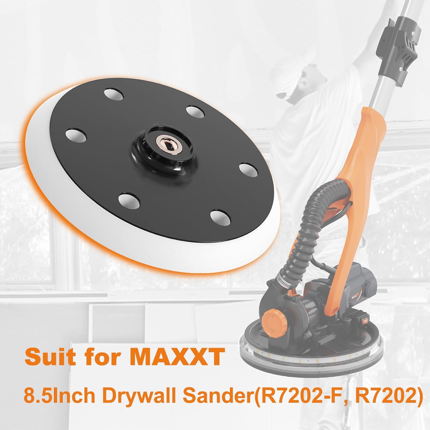 MAXXT 8.5-inch Drywall Sander Backing Pad (Compatible with MLS820)