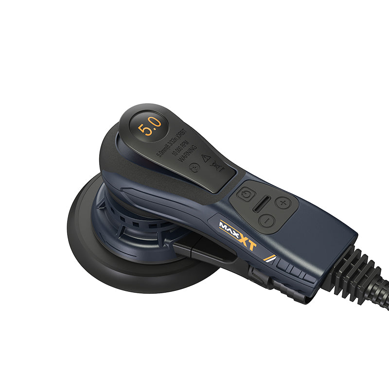 MAXXT Electric 5mm Random Orbital Sander with Tool Case ，5&6Inch Sanding Pads