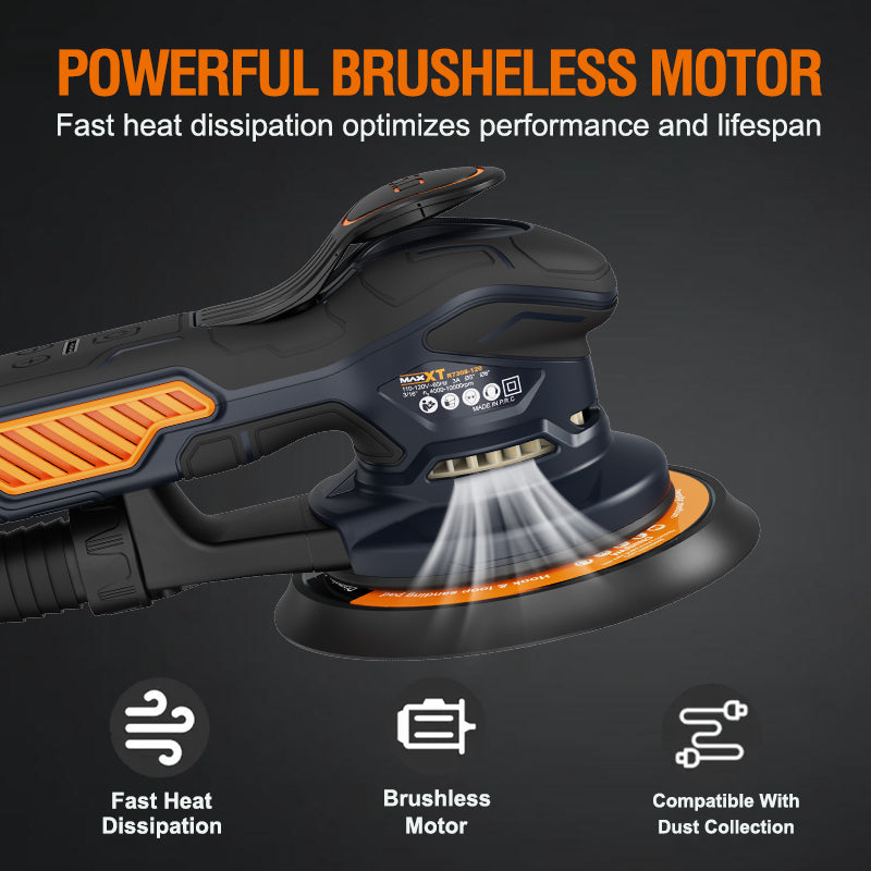 MAXXT Brushless Orbital Sanders ，6 Variable Speed