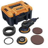 MAXXT Electric 5mm Random Orbital Sander with Tool Case ，5&6Inch Sanding Pads
