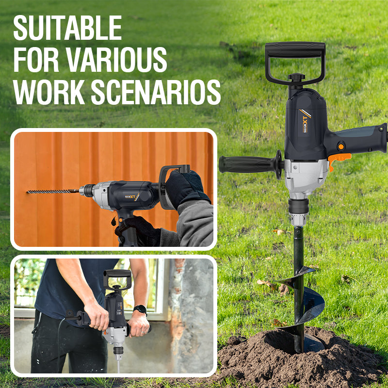 Maxxt 9A Motor Drill Mixer Set with Spade Handle  for Drilling and Mixing