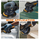 MAXXT Ramdon Orbital Sanders ，6 Variable Speed Wood Sander for Woodworking/Sanding/Polishing