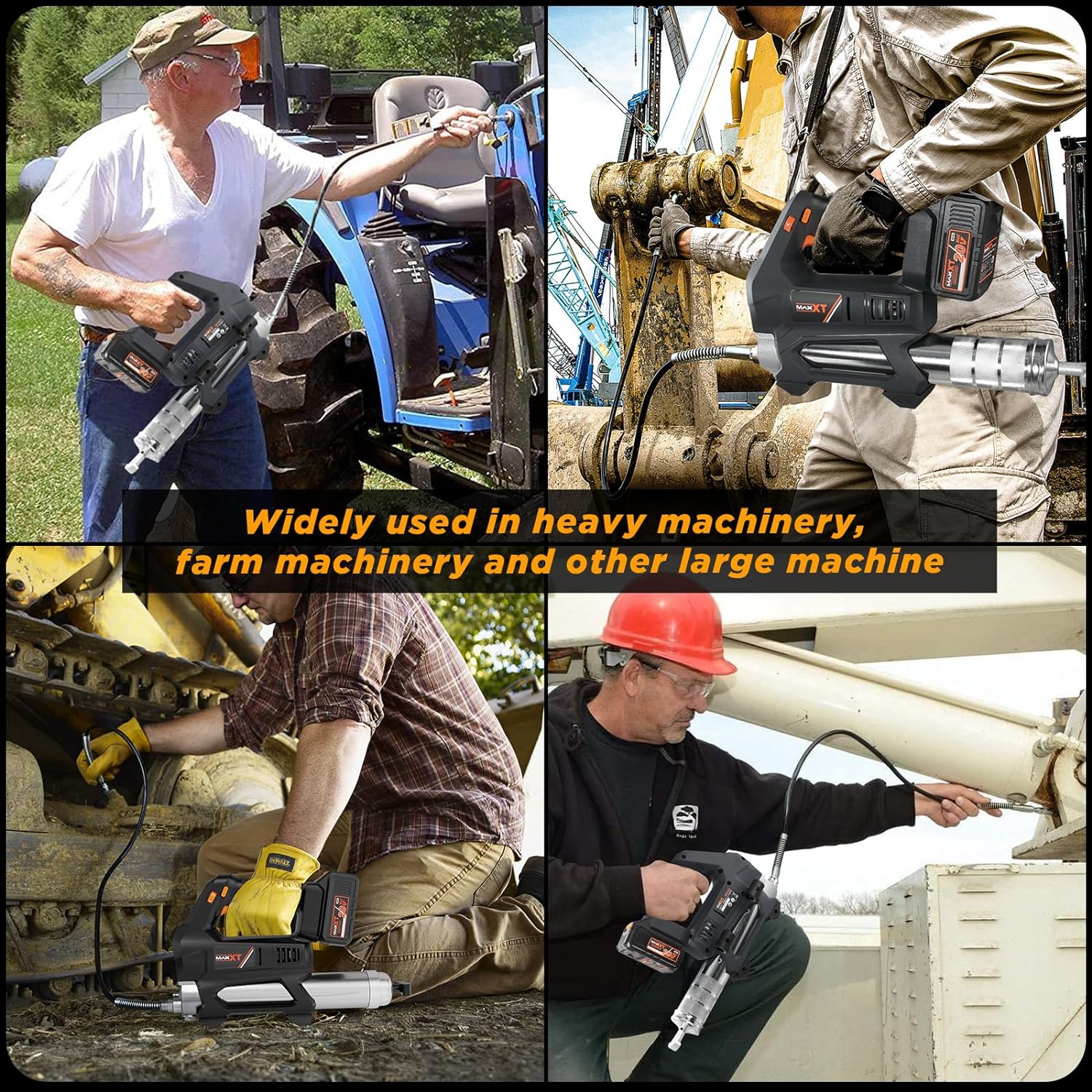 MAXXT 20V Cordless High-Pressure Grease Gun Set