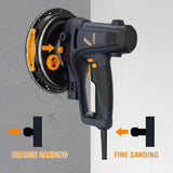 MAXXT 810W Handheld Drywall Sander, Electric Sander for Walls,Rough and fine Sanding, 1500-2800RPM Variable Speed, Upgraded Pad, Adjustable Suction, Self-Dust-Extraction, 8 Pcs Sandpaper