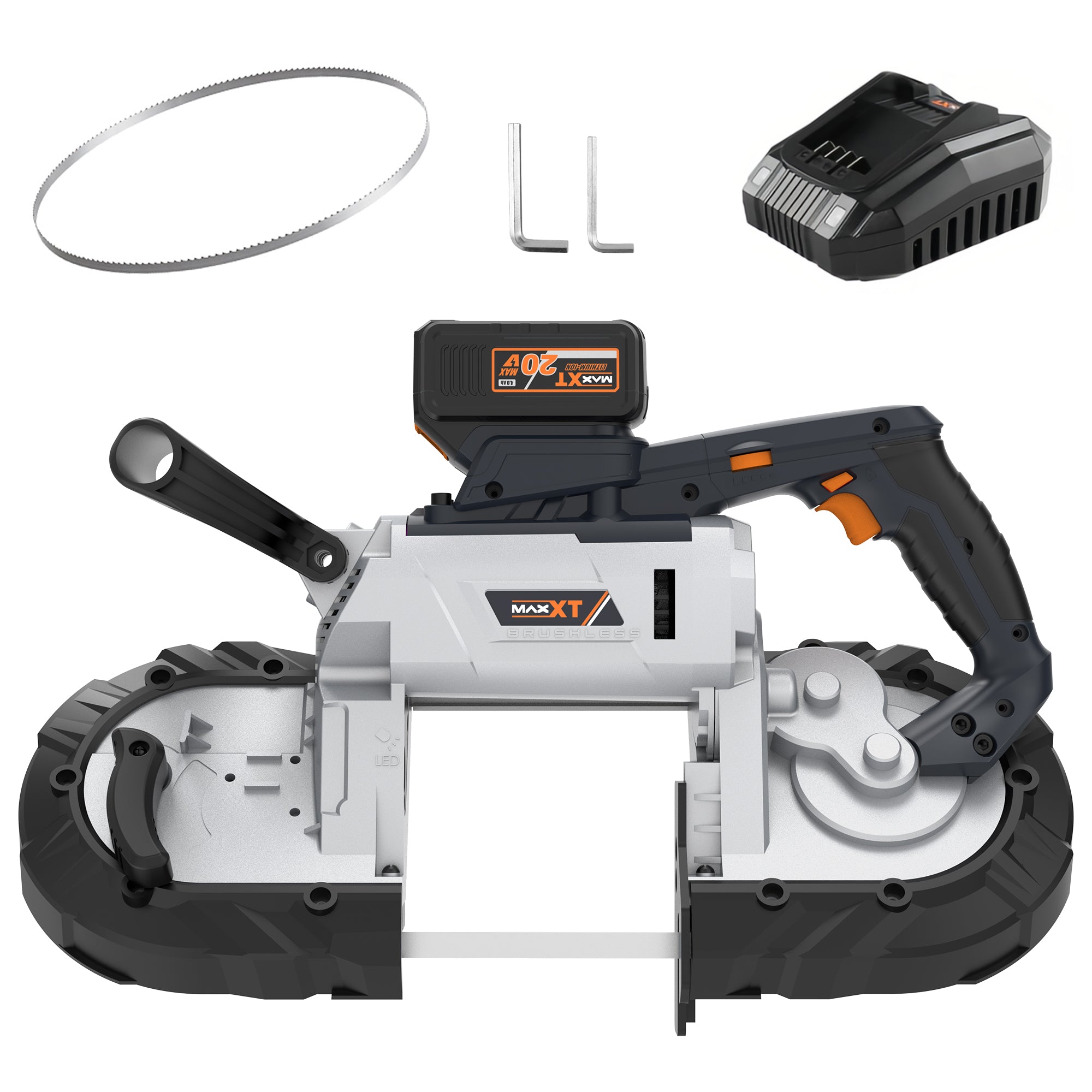 MAXXT Cordless Band Saw，Brushless Power Band Saw 20V MAX 5inch Cutting Capacity
