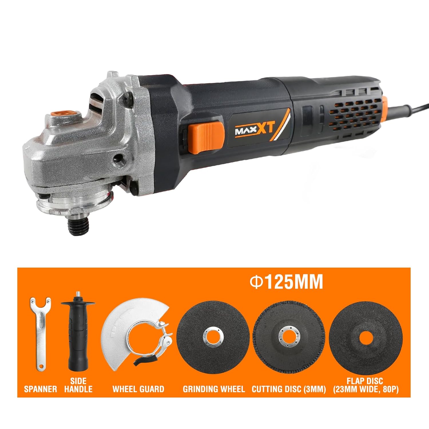 MAXXT 1700W Industrial-Grade Angle Grinder