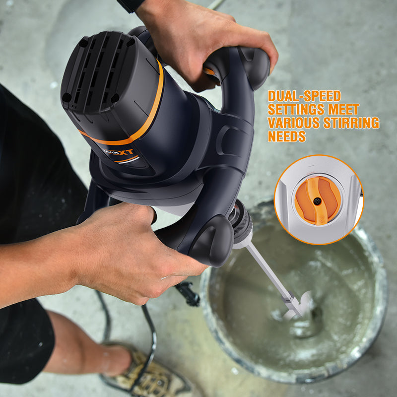 MAXXT Mixer 12A Single Paddle Concrete/Mortar Mixer，Soft Start