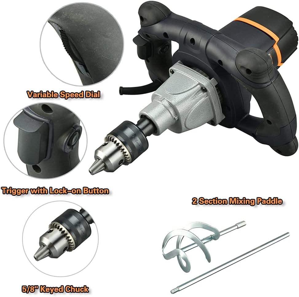 MAXXT Mixer 12A Single Paddle Concrete/Mortar Mixer，Soft Start