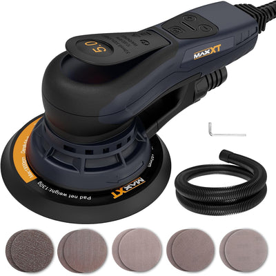 MAXXT Electric 5mm Random Orbital Sander, Brushless 350W