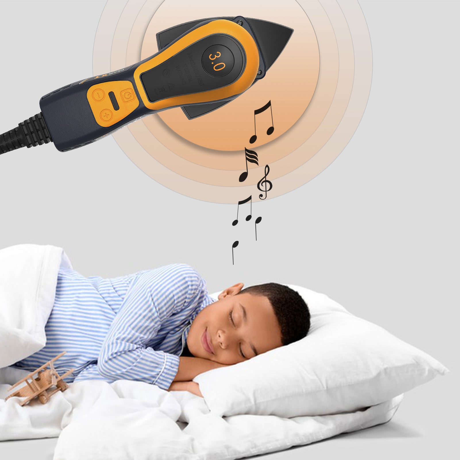 MAXXT Low-Vibration Precision Sander: 350W power