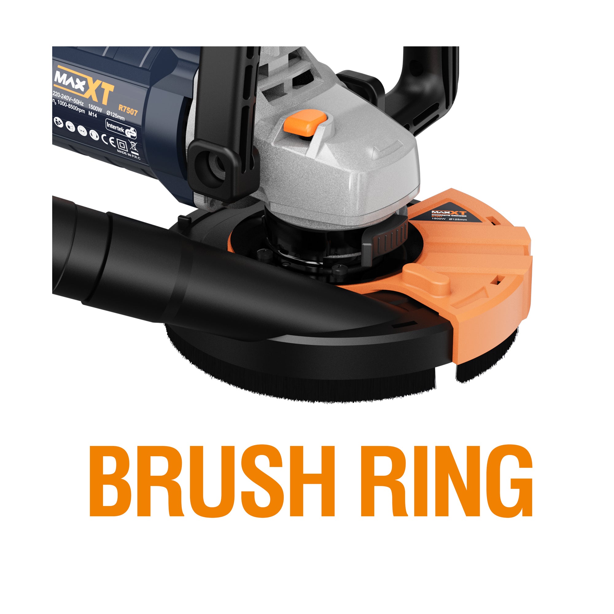 MAXXT 1500W Concrete Grinder, 5-Inch, 7-Speed, Dual Discs