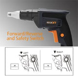 MAXXT 20V L-ion Brushless Cordless Drywall Screwdriver,Adjustable speed 0-4200Rpm & depth,for drywall, assembly, flooring, fencing, roofing and deck construction applications