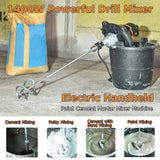 MAXXT 12A Single Paddle Mixer Concrete/Mortar Mixer, 5/8" Keyed Chuck,Soft Start,Come w/100mm Large Spiral Mixing Paddle R6211B