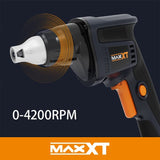 MAXXT 20V L-ion Brushless Cordless Drywall Screwdriver,Adjustable speed 0-4200Rpm & depth,for drywall, assembly, flooring, fencing, roofing and deck construction applications