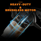 20v Brushless Mud Mixer with 4.0 Ah Barttery Iron Handle, powerful,two speed