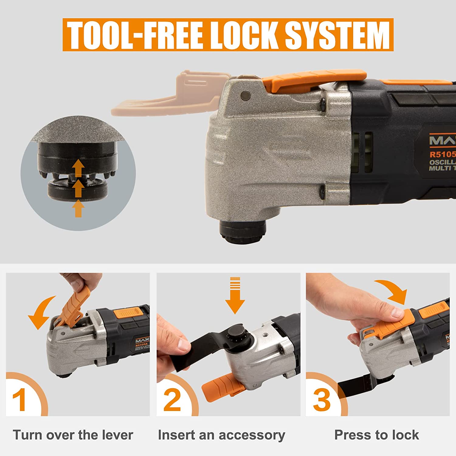 MAXXT Oscillating Multi Tool | Six-speed adjustment