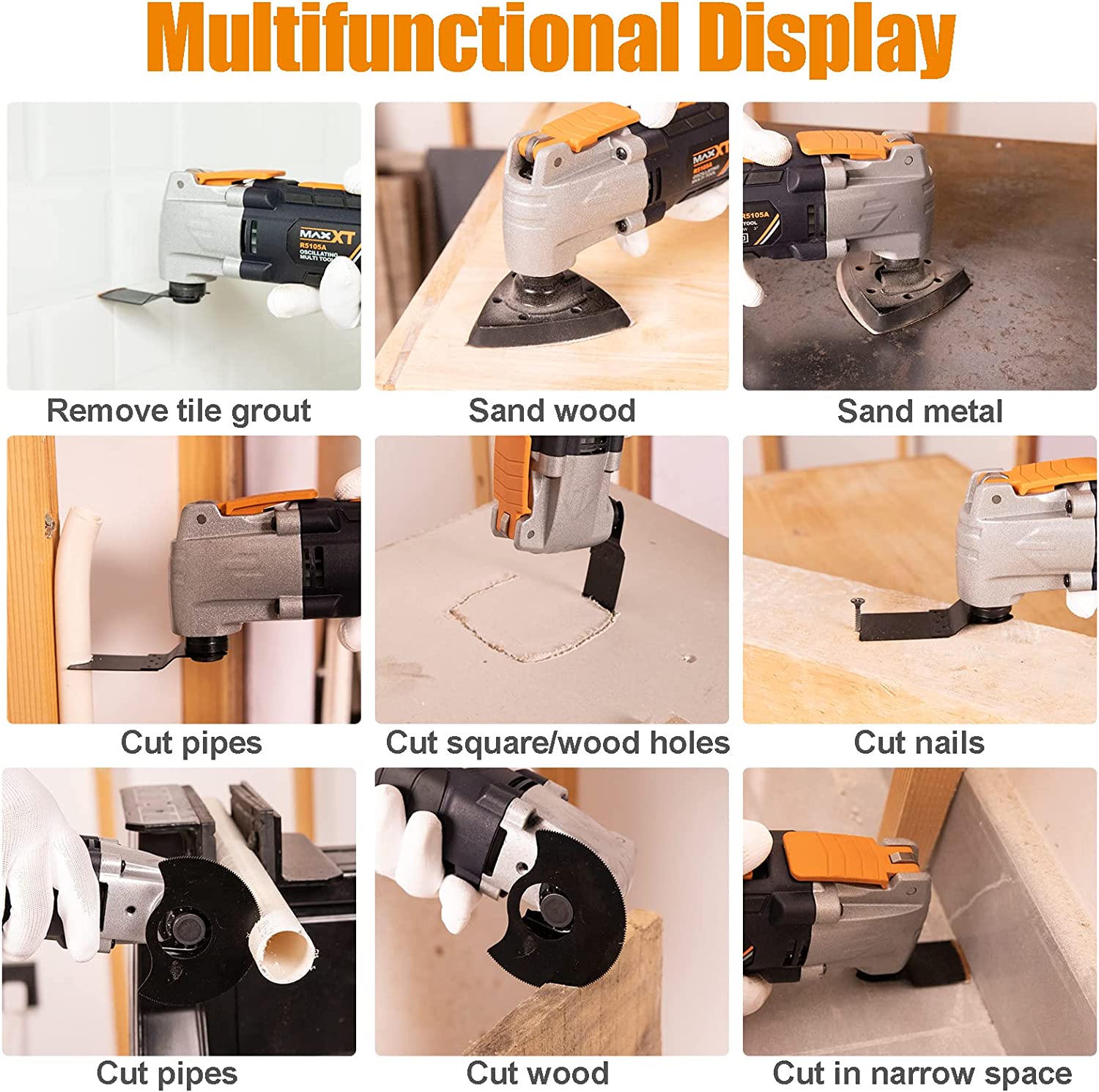 Sanding Tight Spaces with Oscillating Sanding Tool 