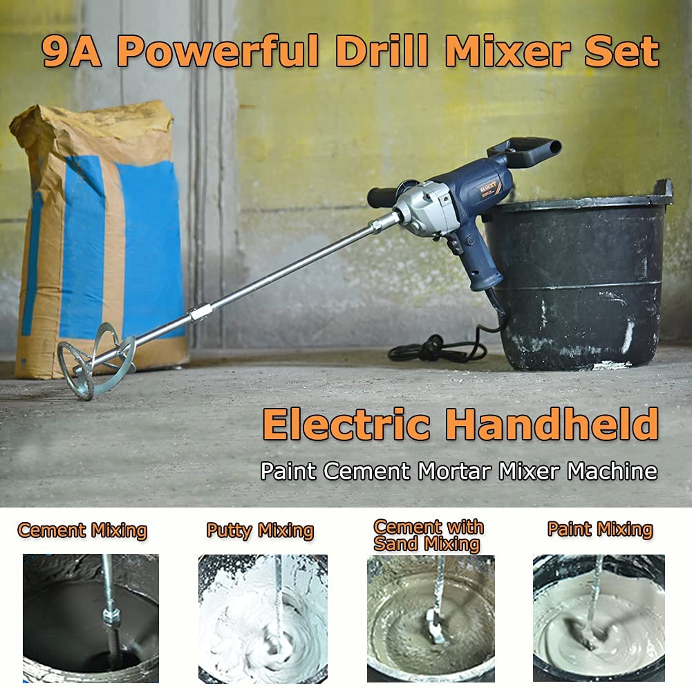 Paint Stirrer Fast-Mixing And Strong Drill Attachment Resin Mixer