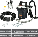 MAXXT R9302 High Pressure Airless Paint Sprayer, High Efficiency, Max. Pressure 3000PSI, 0.73hp Pump, Comes with #517 Tip and 50ft Paint Hose