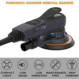 MaxXT Dry grinding machine for polishing car sheet metal, grinding drywall, polishing wood Ultra-light and ultra-small body with constant speed brushless motor, long life Simple and easy to operate Brushless Orbit Sander R7303